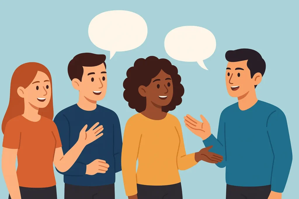 Diferença entre say tell speak e talk
