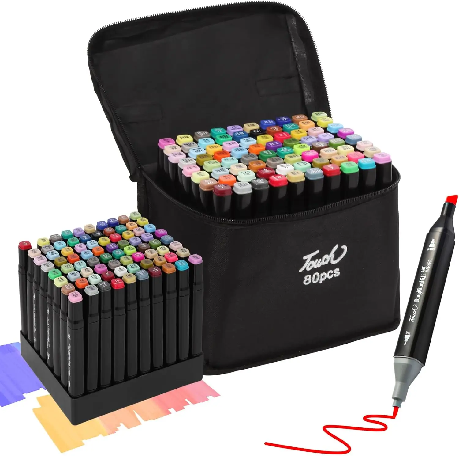 Bobbie Goods - Marcadores ponta dupla 80 cores