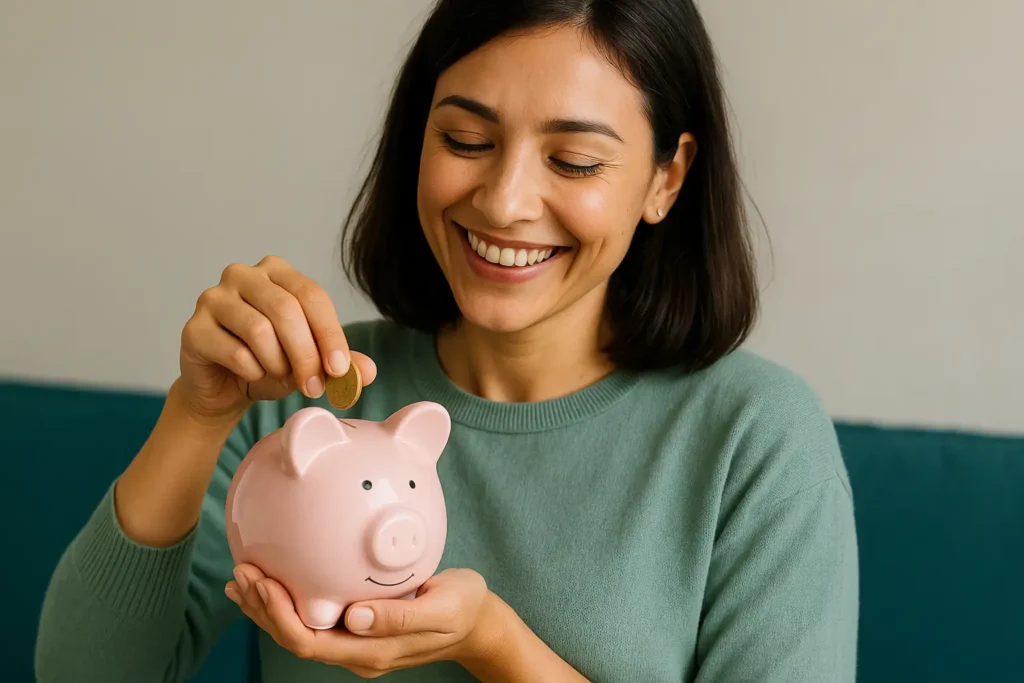 Pessoa começando a investir com pouco dinheiro de forma simples e segura