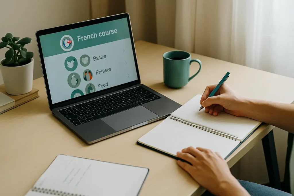 Métodos práticos para aprender francês sozinho com aplicativos e rotina leve