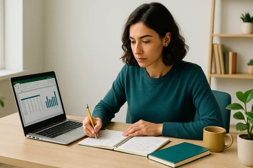 Rotina de aprendizado no Excel para equilibrar estudos e finanças