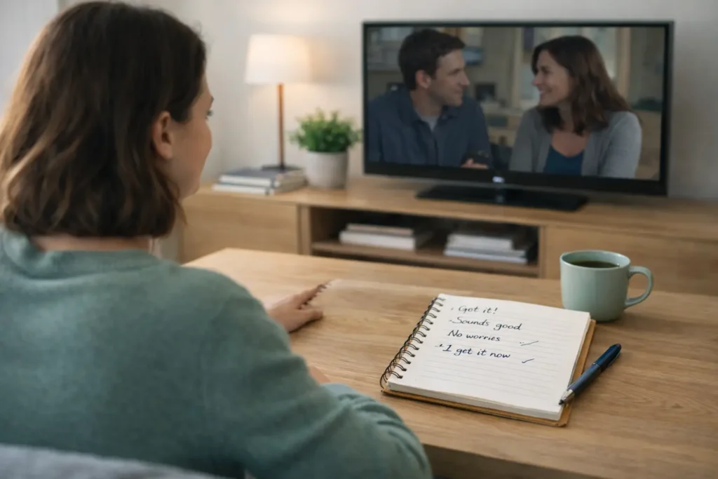 Inglês das séries americanas com expressões usadas por nativos no dia a dia.