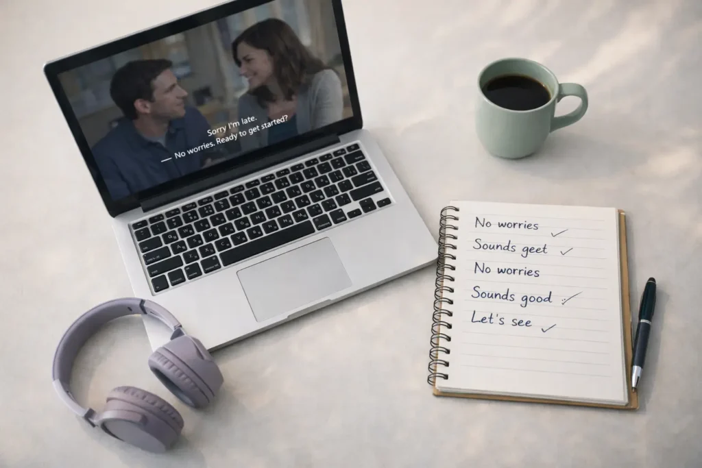 Inglês das séries americanas com expressões usadas por nativos no dia a dia.