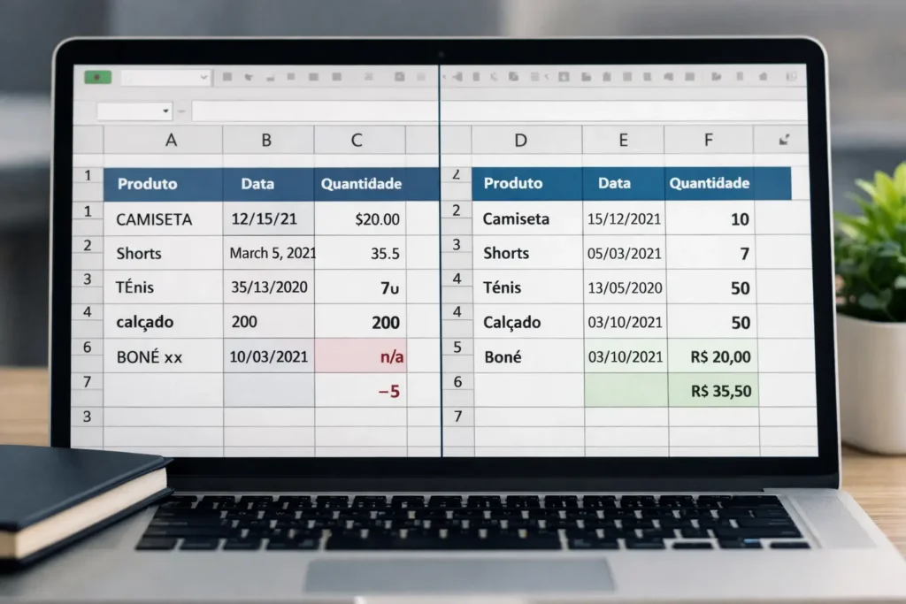 validação de dados no Excel controlando entrada de informações